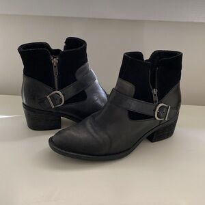 Born Korita Western Leather and Suede Boots